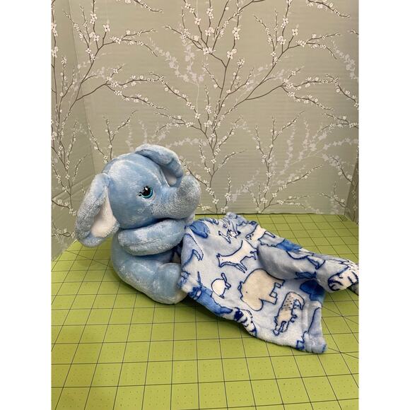 Little Beginnings Elephant Lovey 12" Plush Stuffed Animal Baby Security Blanket - Picture 1 of 8